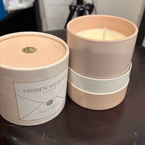 New Hidden Message Pink Champagne Scented Candle